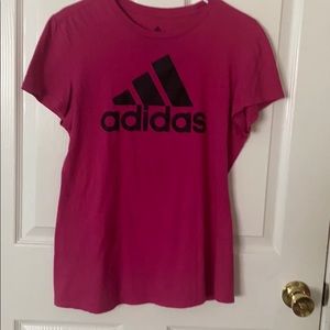 pink adidas tshirt